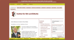 Desktop Screenshot of institut-fuer-stil-und-etikette.de