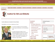 Tablet Screenshot of institut-fuer-stil-und-etikette.de